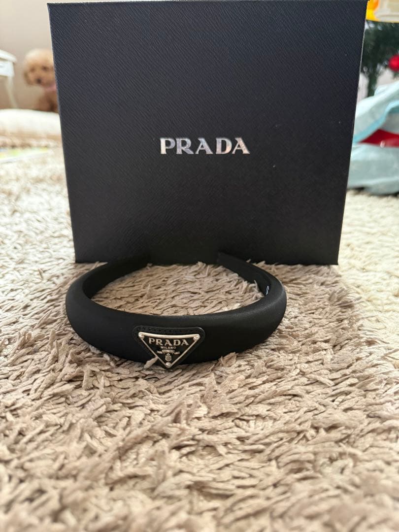 PRADA ヘアバンド F0002 NERO TU カチューシャ