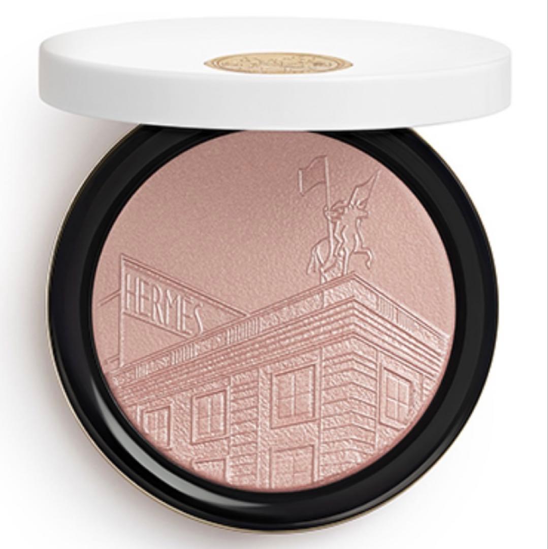 エルメス　フェイスパウダー　プードル24フォーブル　ピンクゴールド