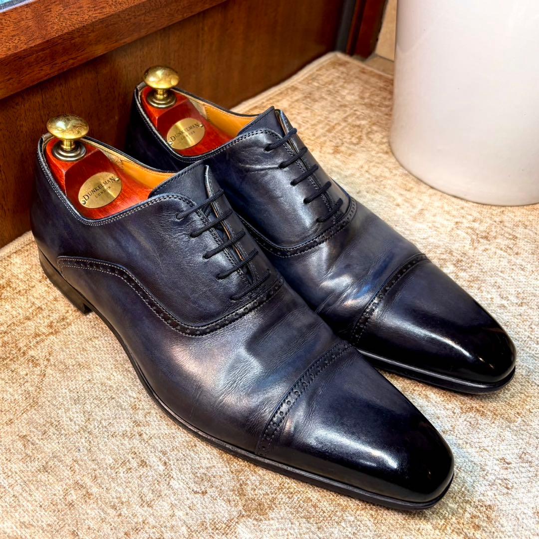 美品MAGNANNI マグナーニEU41(26) ストレートチップ鏡面磨