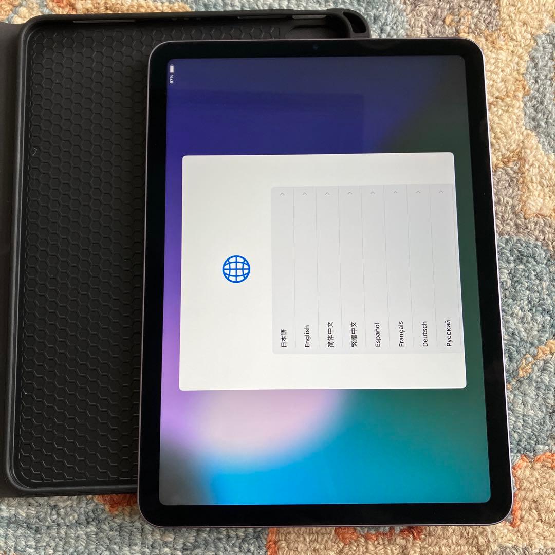 【A2588】iPad Air（第5世代）本体（パープル）➕社外キーボード