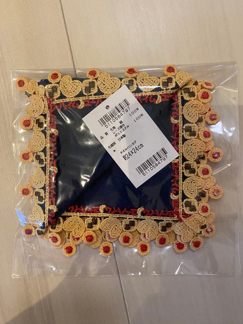 ユーハイム　近沢レース　コラボハンカチ　タオル　クッキー