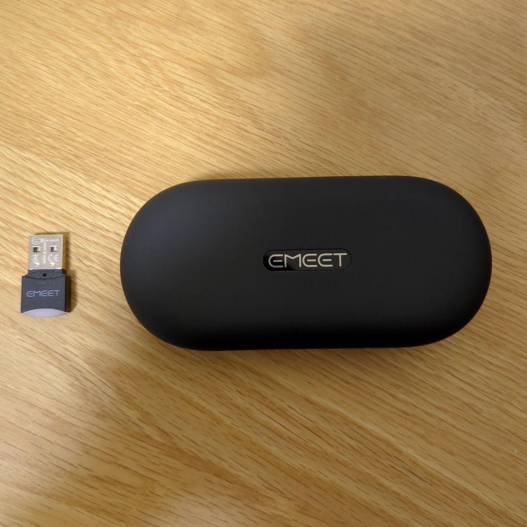 EMEET AIR FLOW ワイヤレスイヤホン ブラック