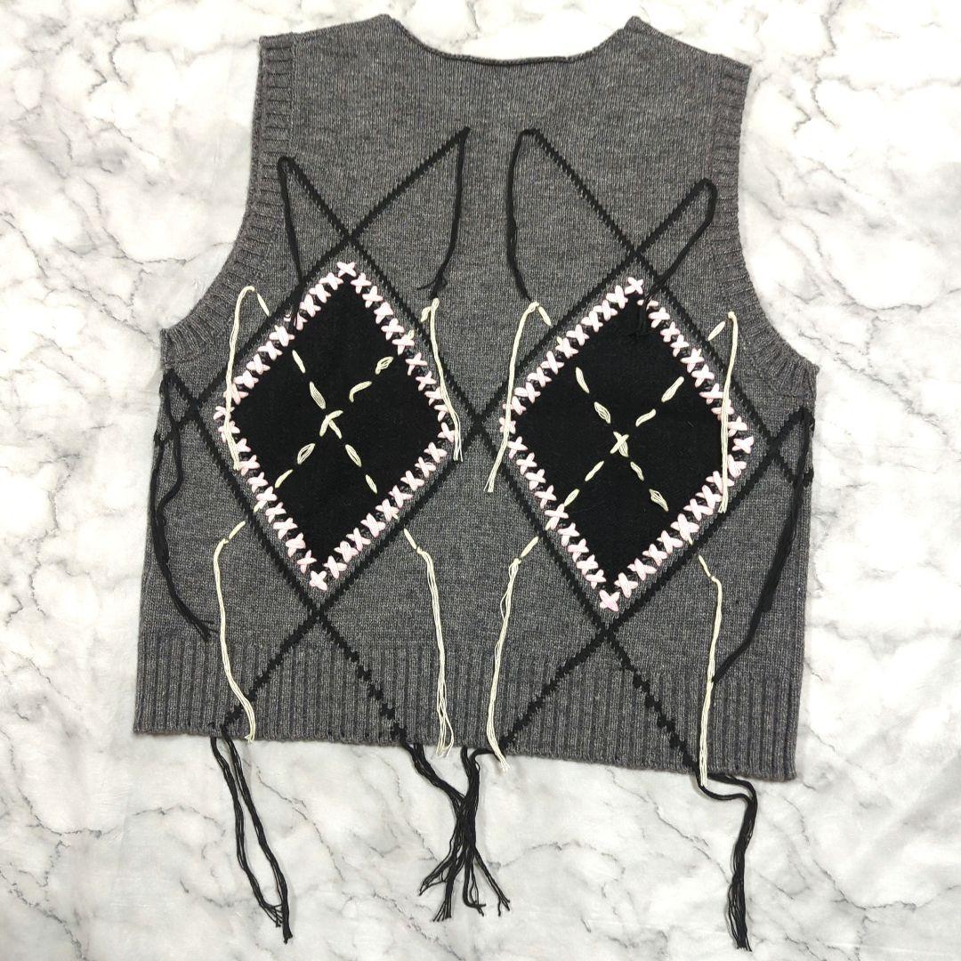 新品未使用 メゾンスペシャル 25aw ステッチアーガイルニットベスト ジレ