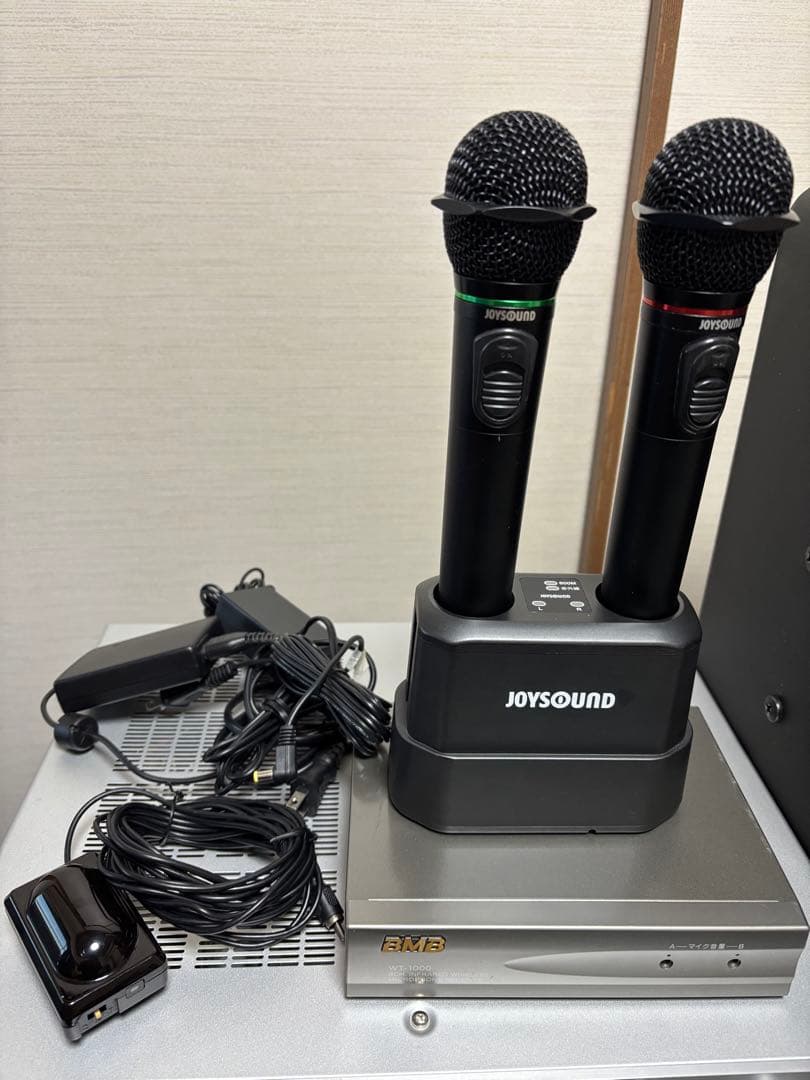 JOYSOUND ワイヤレスマイク 2本セット BMB 美品