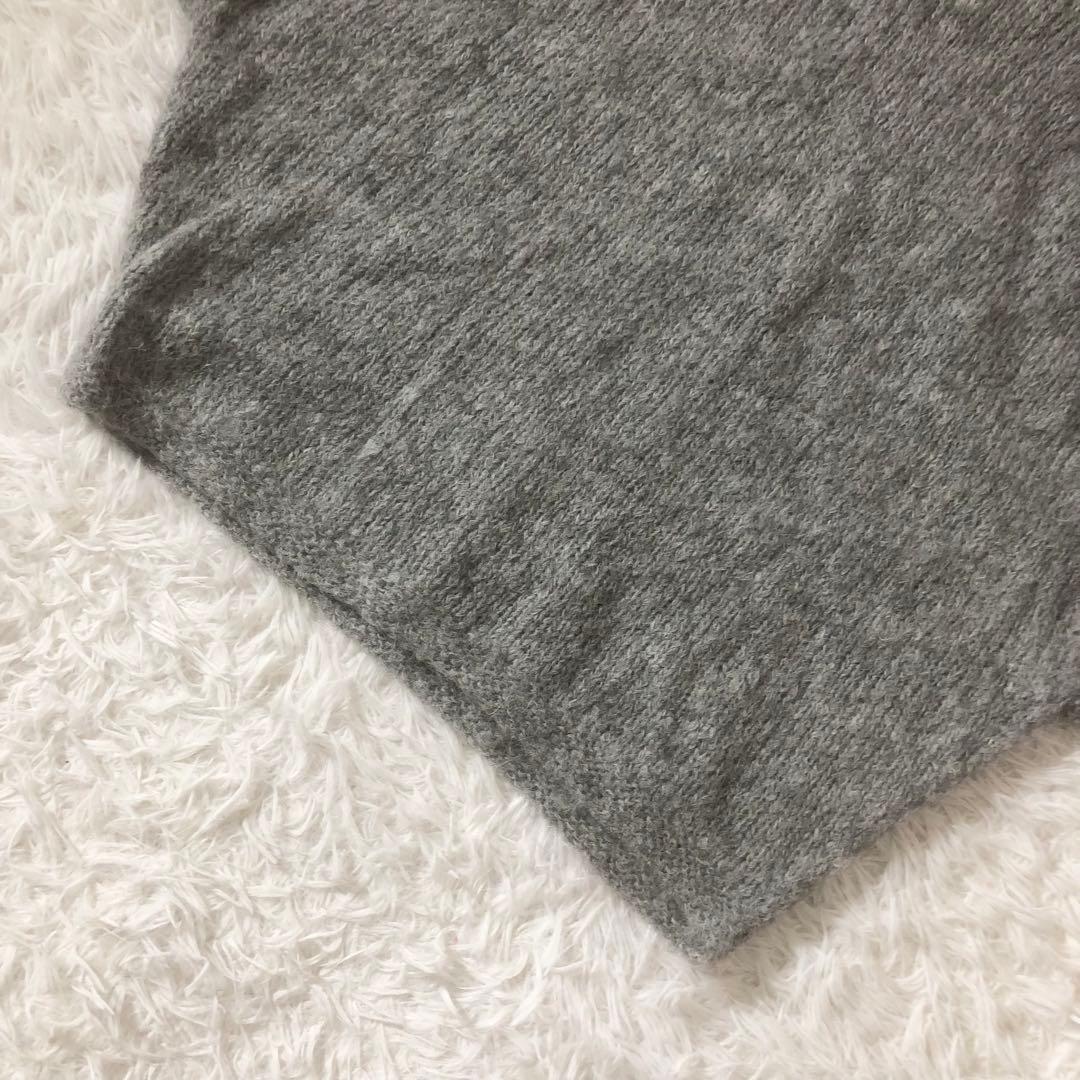 美品 かぐれ 24AW アルパカルーズベスト ゆったり ふわふわ グレー