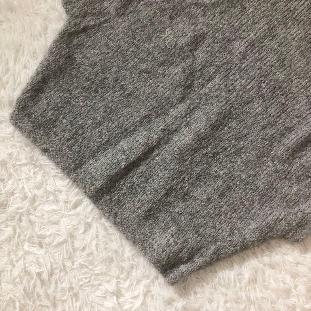 美品 かぐれ 24AW アルパカルーズベスト ゆったり ふわふわ グレー