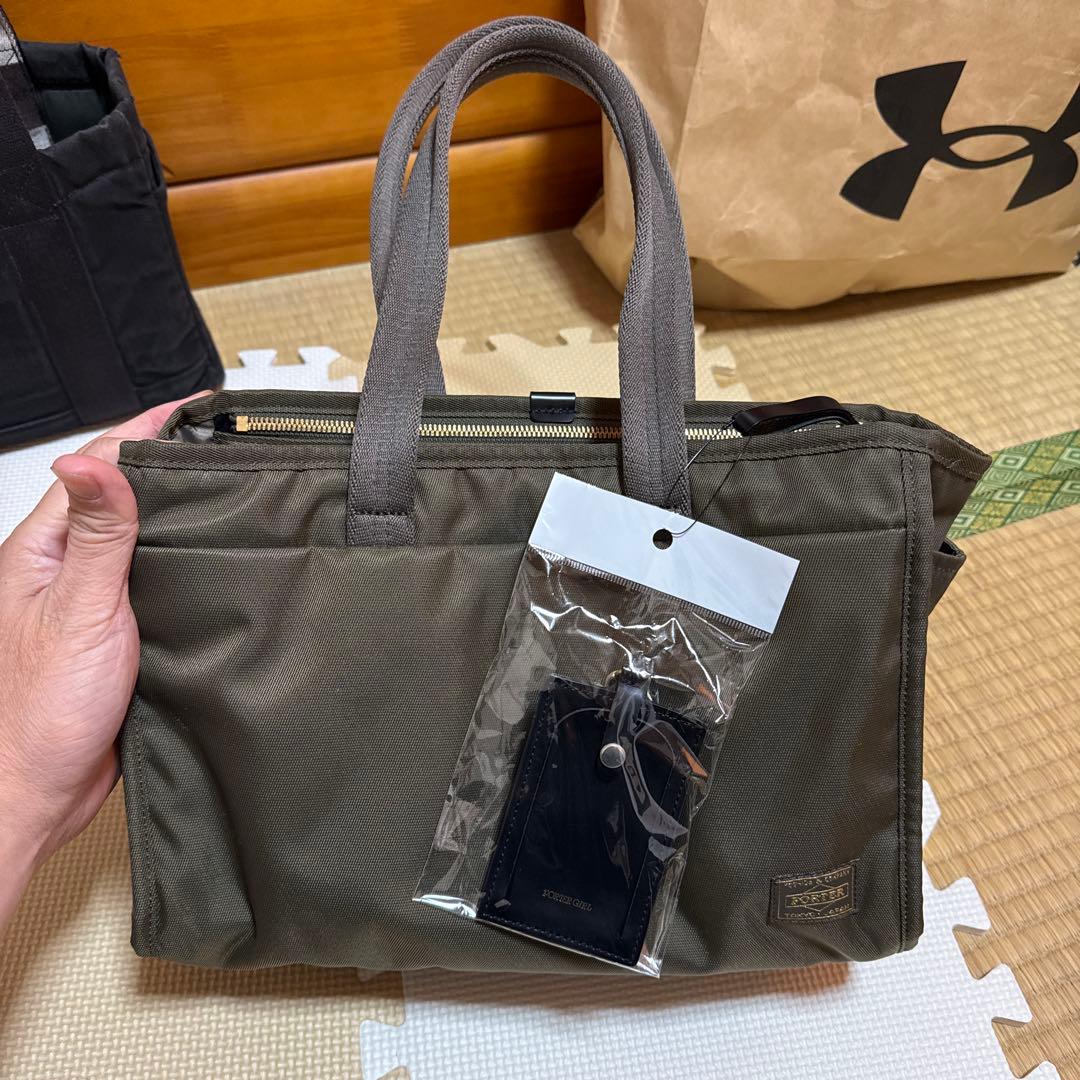 ポーターガール シア トートバック　S ハンドバッグ　オリーブ