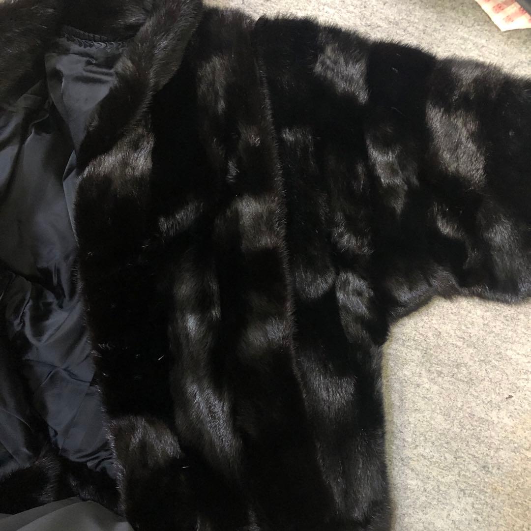 ミンク毛皮　ドルマン　ラグランスリーブ　ヘアーアップ＆ダウン