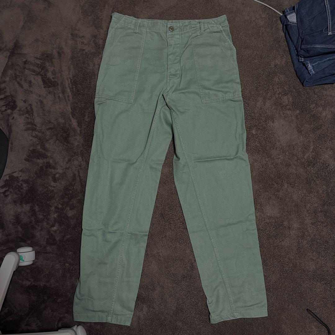ベイカーパンツ　オリーブグリーン