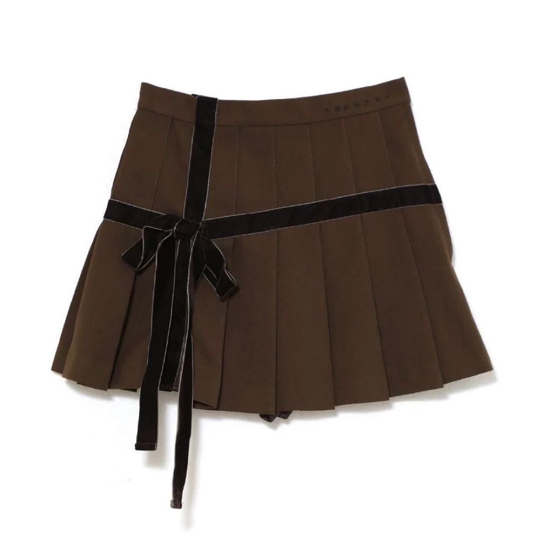 スカート ANDMARY Valentine ribbon mini skirt