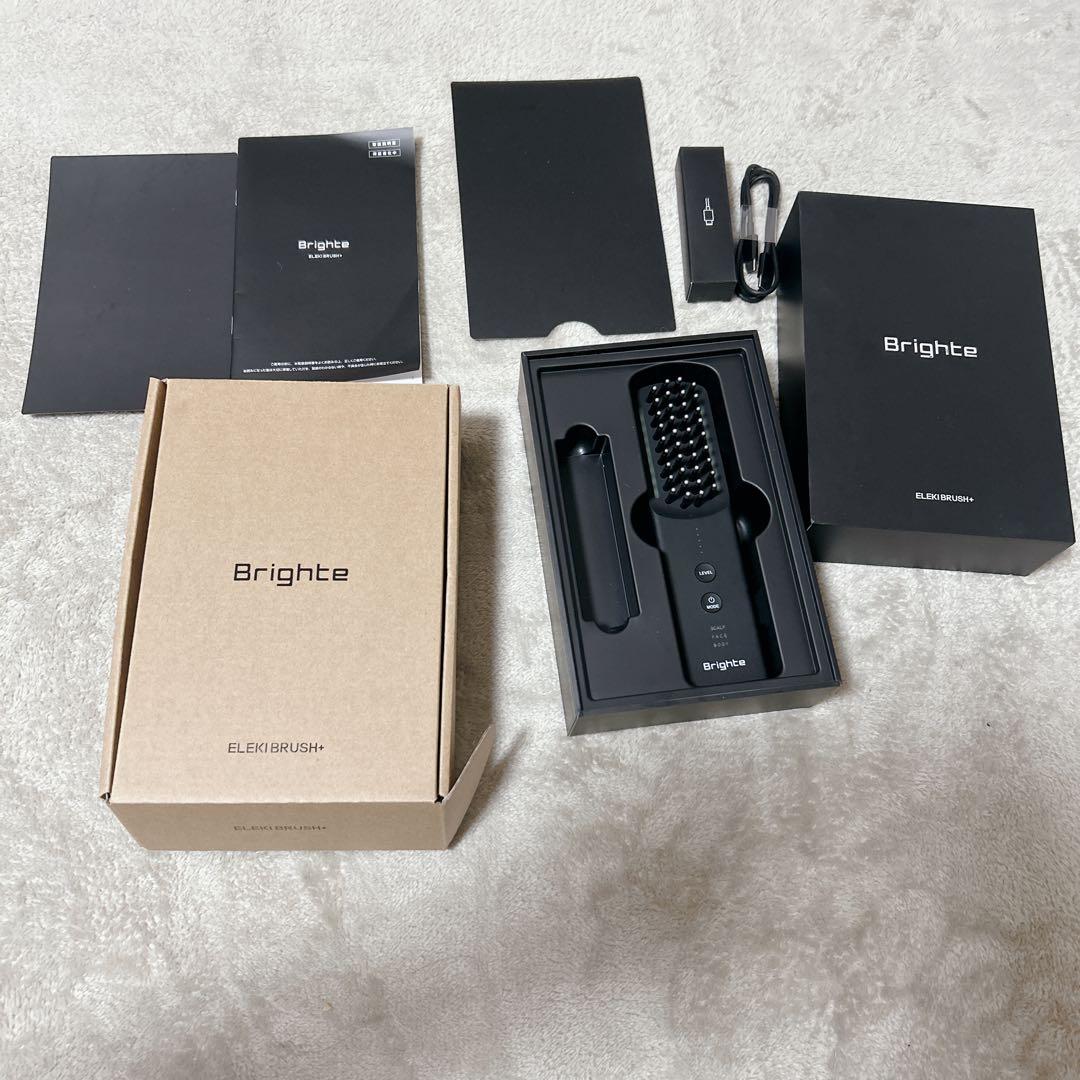 【美品】ブライト エレキブラシ プラス 美顔器Brighte 付属品