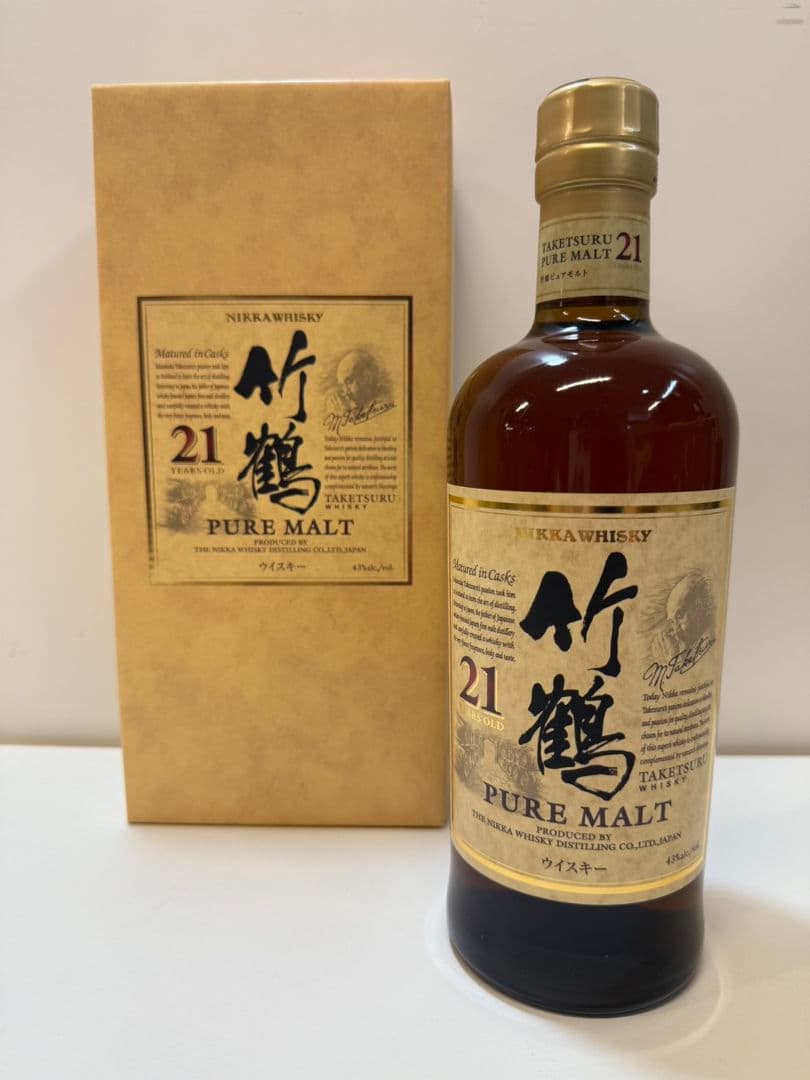 竹鶴21年 ピュアモルト ニッカ 箱付き 未開栓 700ml