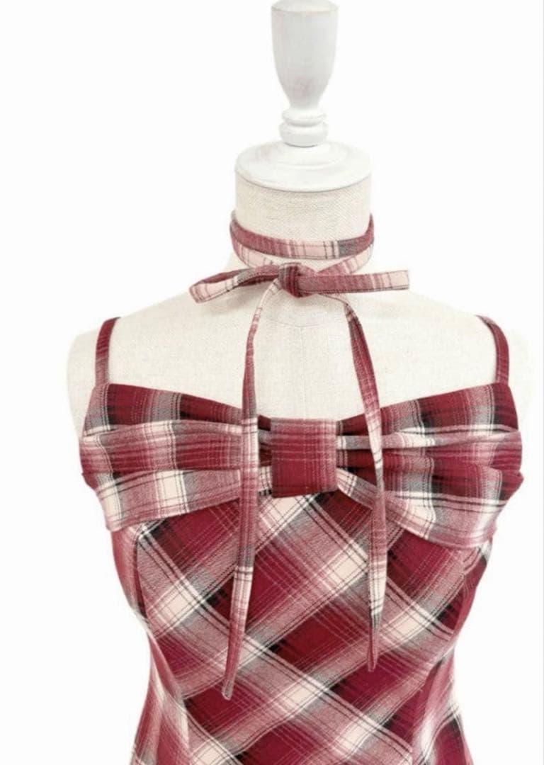 Rosé Muse ロゼミューズ Front ribbon cami dress