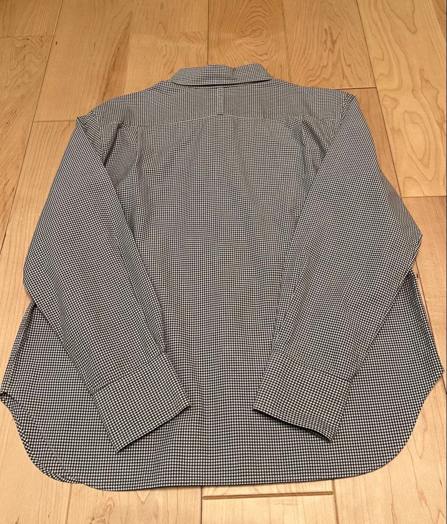 【美品】MARGARET HOWELL ギンガムチェックコットンシャツ　Lサイズ