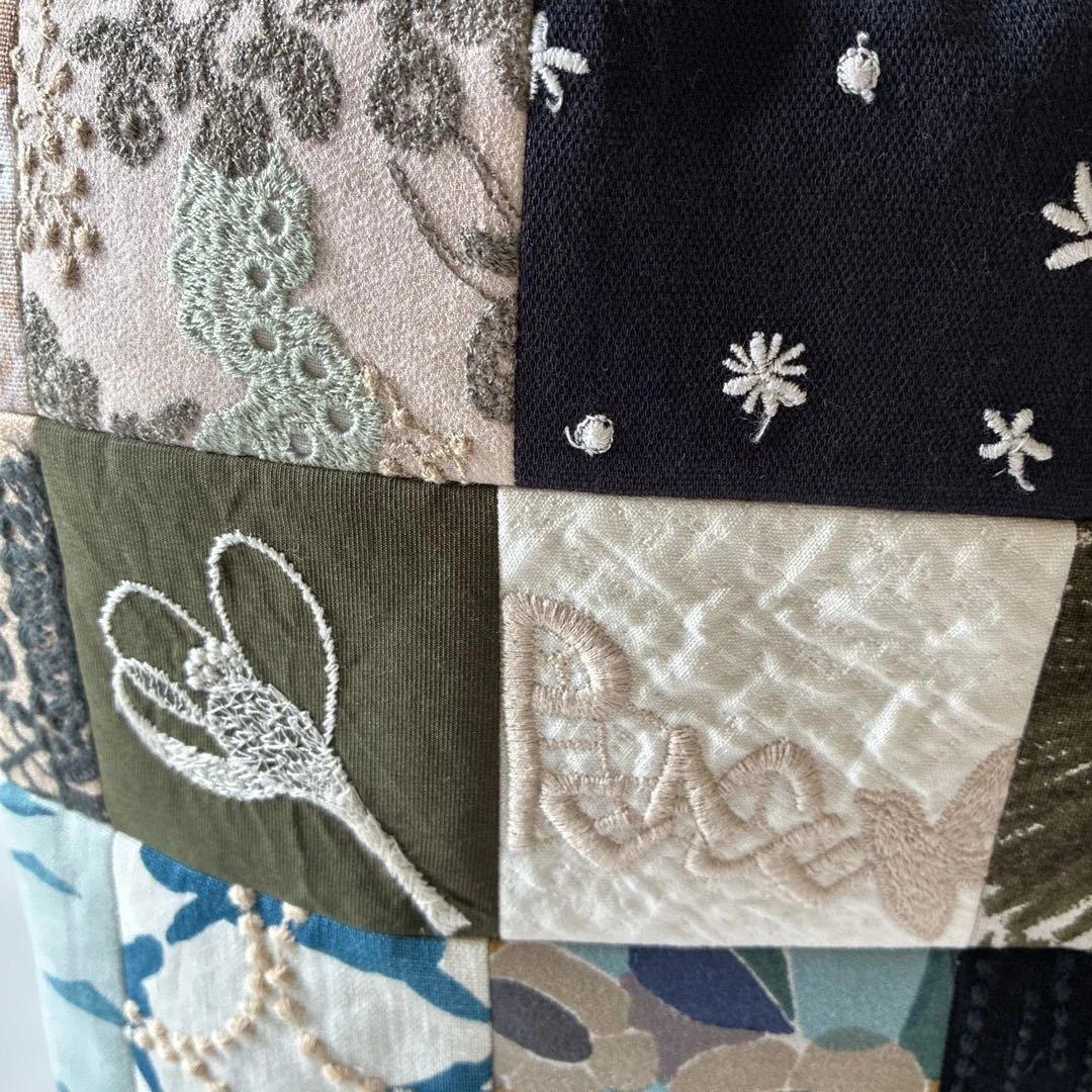 ミナペルホネン 生地使用　パッチワークお散歩トートバッグ