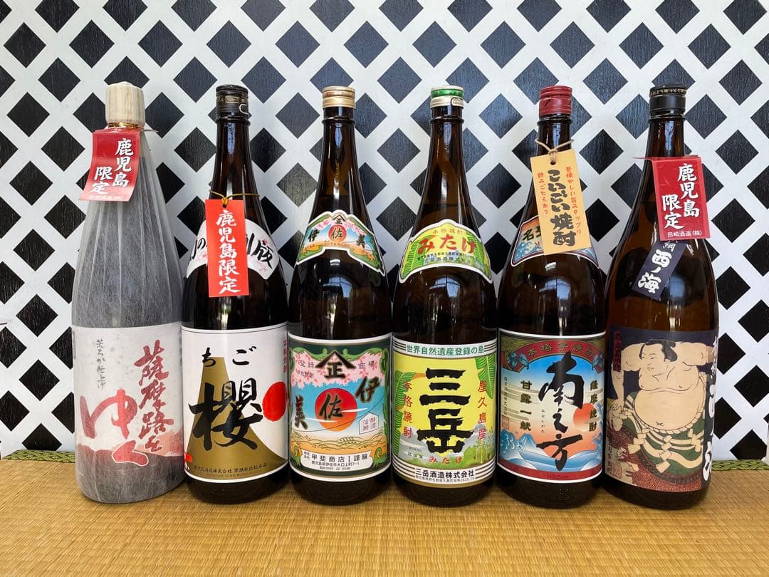 鹿児島限定セット 薩摩時をゆく ちご櫻 伊佐美 三岳 南之方 西ノ海 ６本組