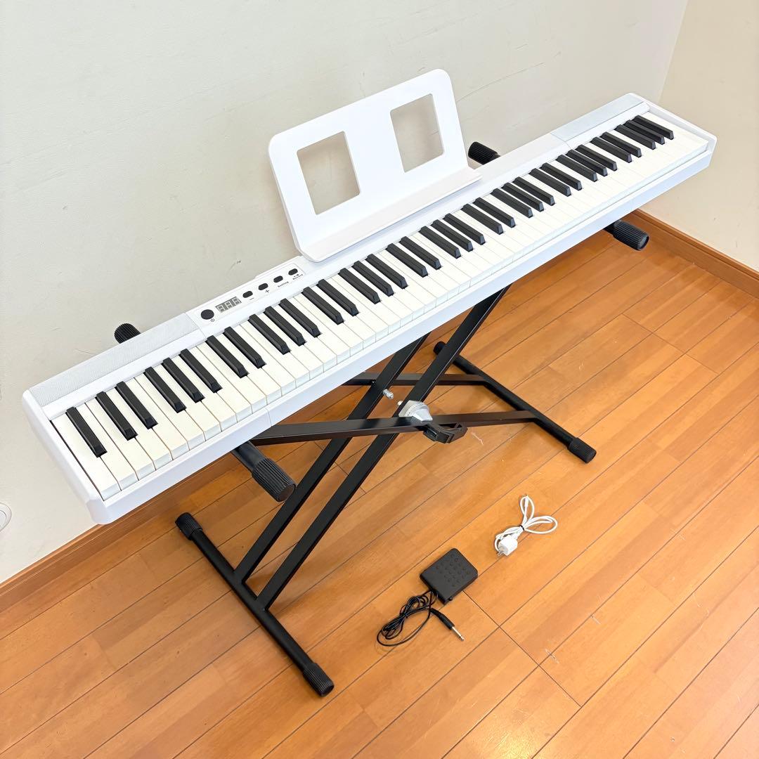 【美品・動作良好】Longeye 充電式 88鍵盤 電子ピアノ 送料込み