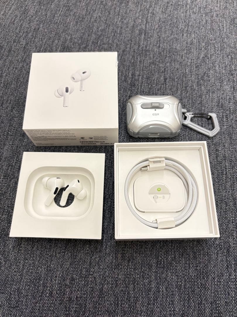 AirPods Pro第2世代 AppleCare+保証付き　ESRケース付き