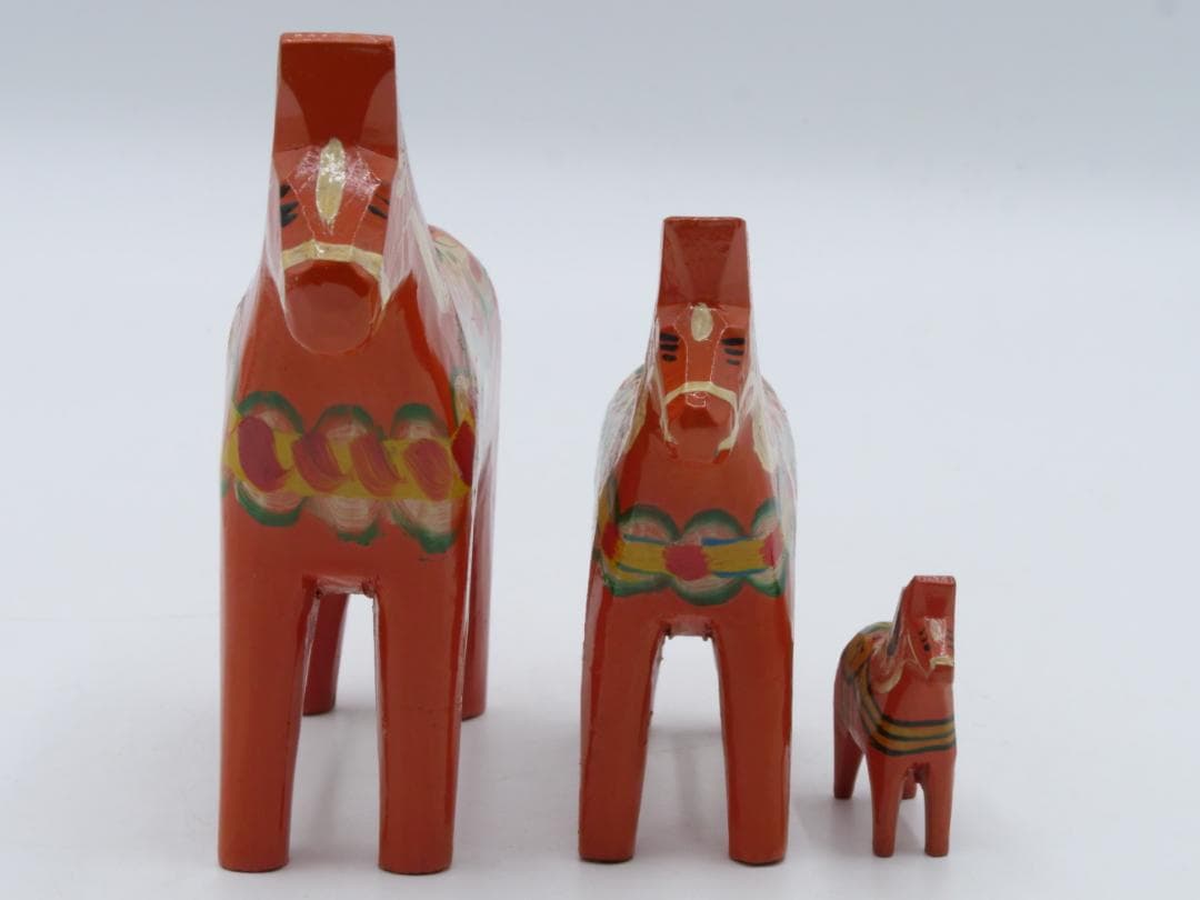 Akta Dalahemslojd ダーラナ ホース 馬 木製 赤 スウェーデン