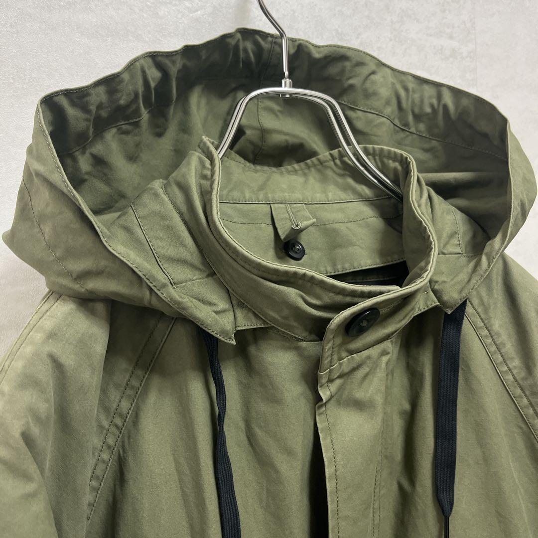 『MHL.』フーディーコート/インナーダウン取外し/ユニセックス/オリーブ/Ⅱ