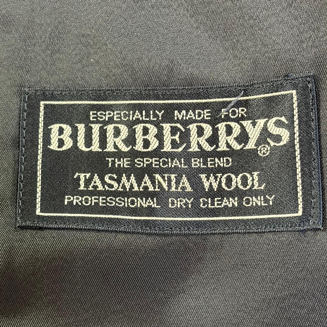 極美品 バーバリー 紺ブレ 刻印金ボタン ネイビー ダブル Lサイズ