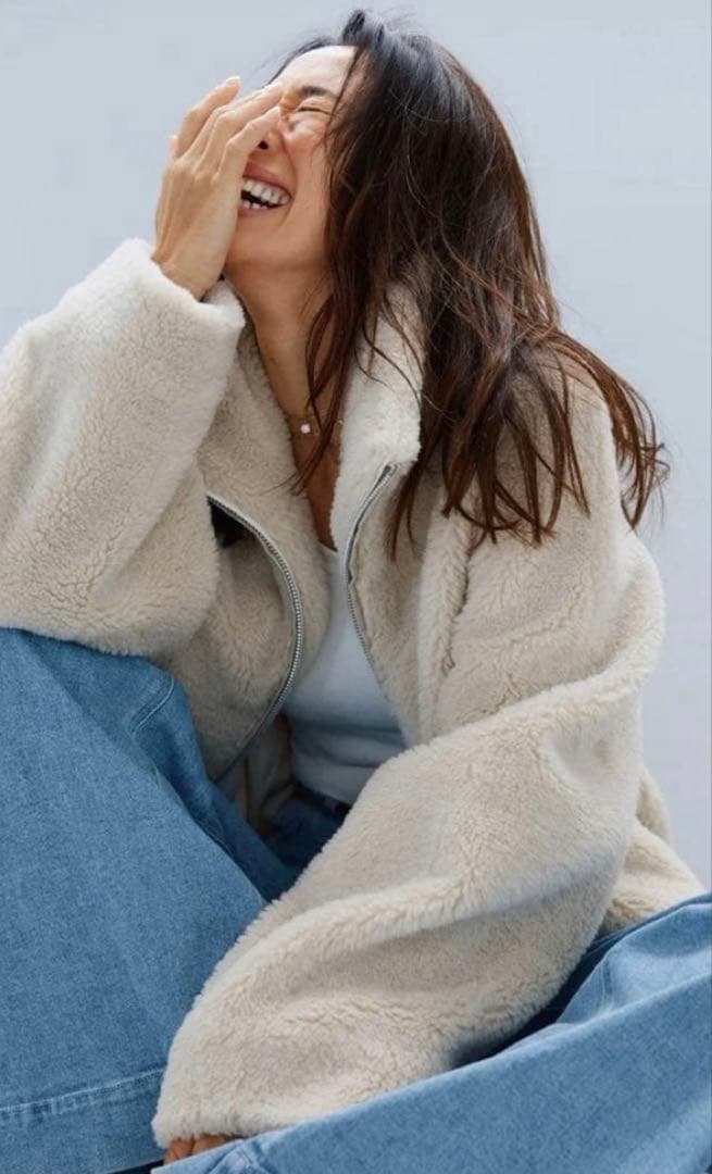 ワージー we'rthy エコファージャケット　野沢和香　アイボリー