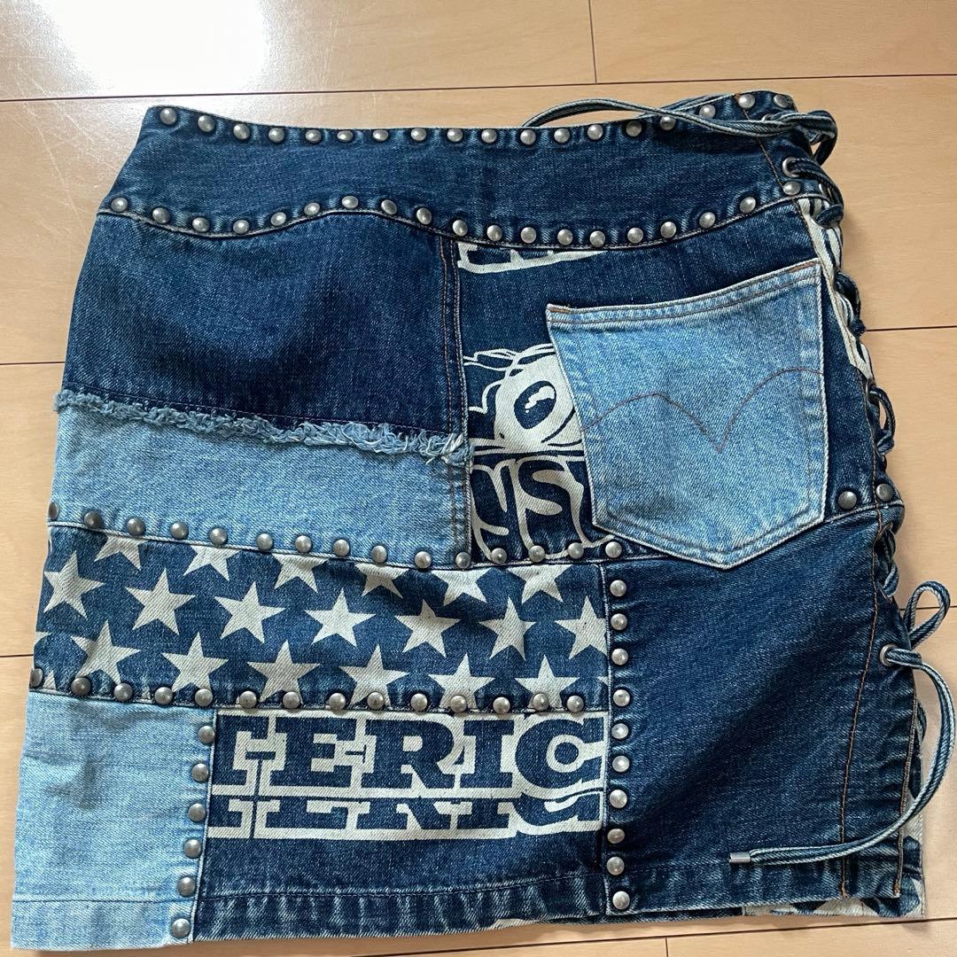 hysteric ミニスカート　スタッズ　編み上げ