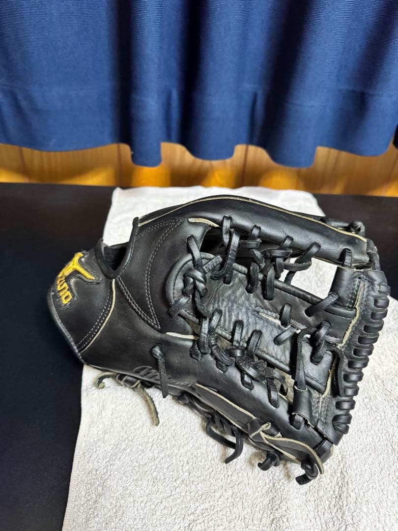 Mizuno pro 硬式野球グローブ 黒　おまけ付き