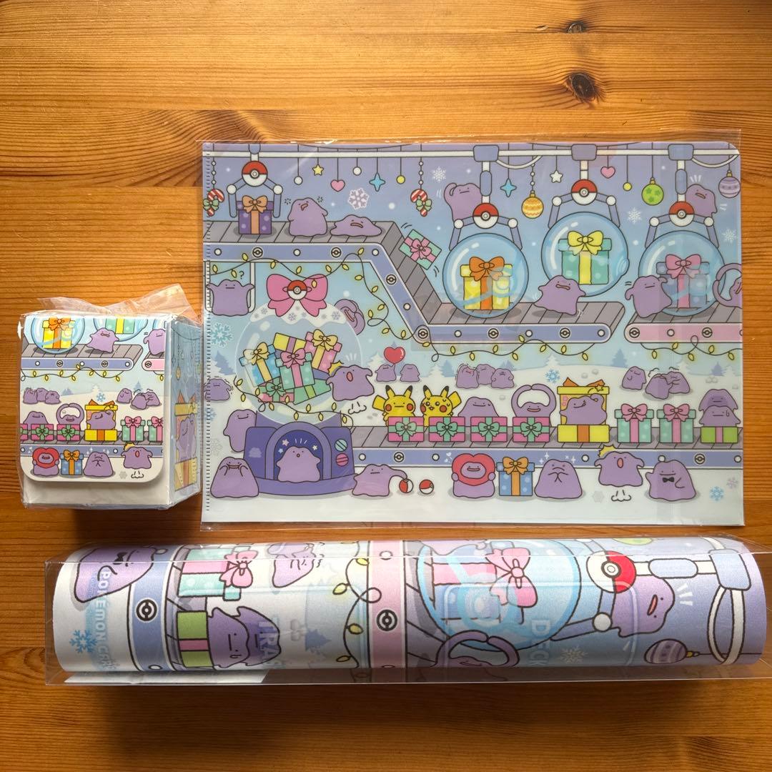 韓国　メタモン　ポケモンカードゲーム プレイマットセット&非売品クリアファイル