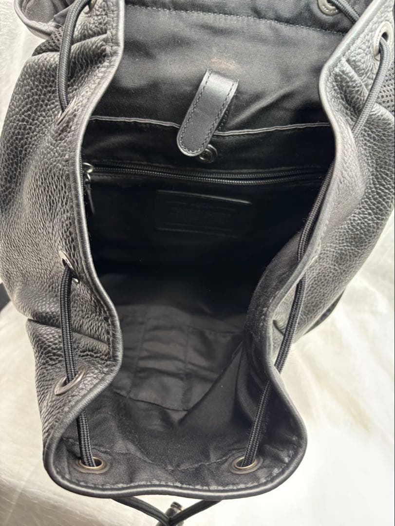 美品　COACH コーチ　ペプルレザーバックパックバックパック　F72311