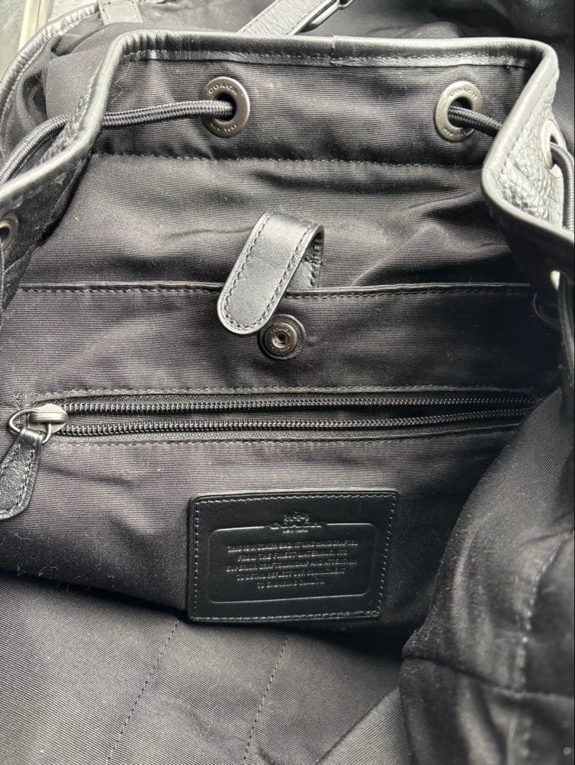 美品　COACH コーチ　ペプルレザーバックパックバックパック　F72311