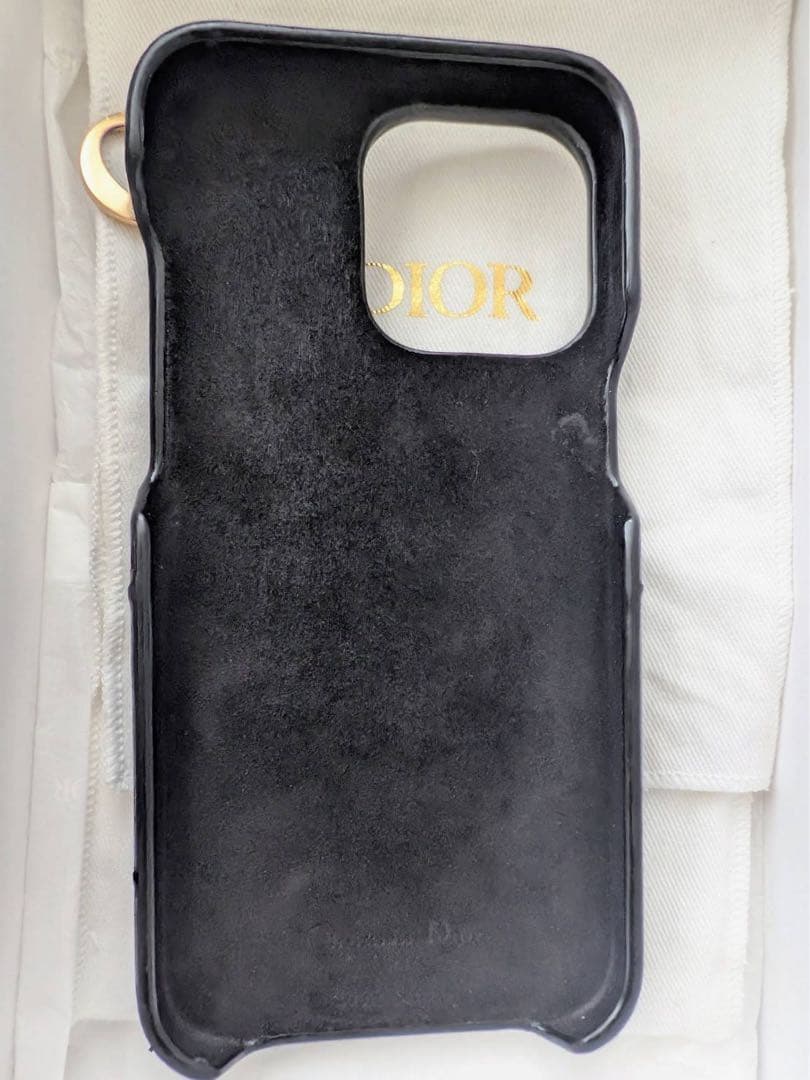 正規品Dior キルティング iPhone 15 Pro Maxケース ブラック