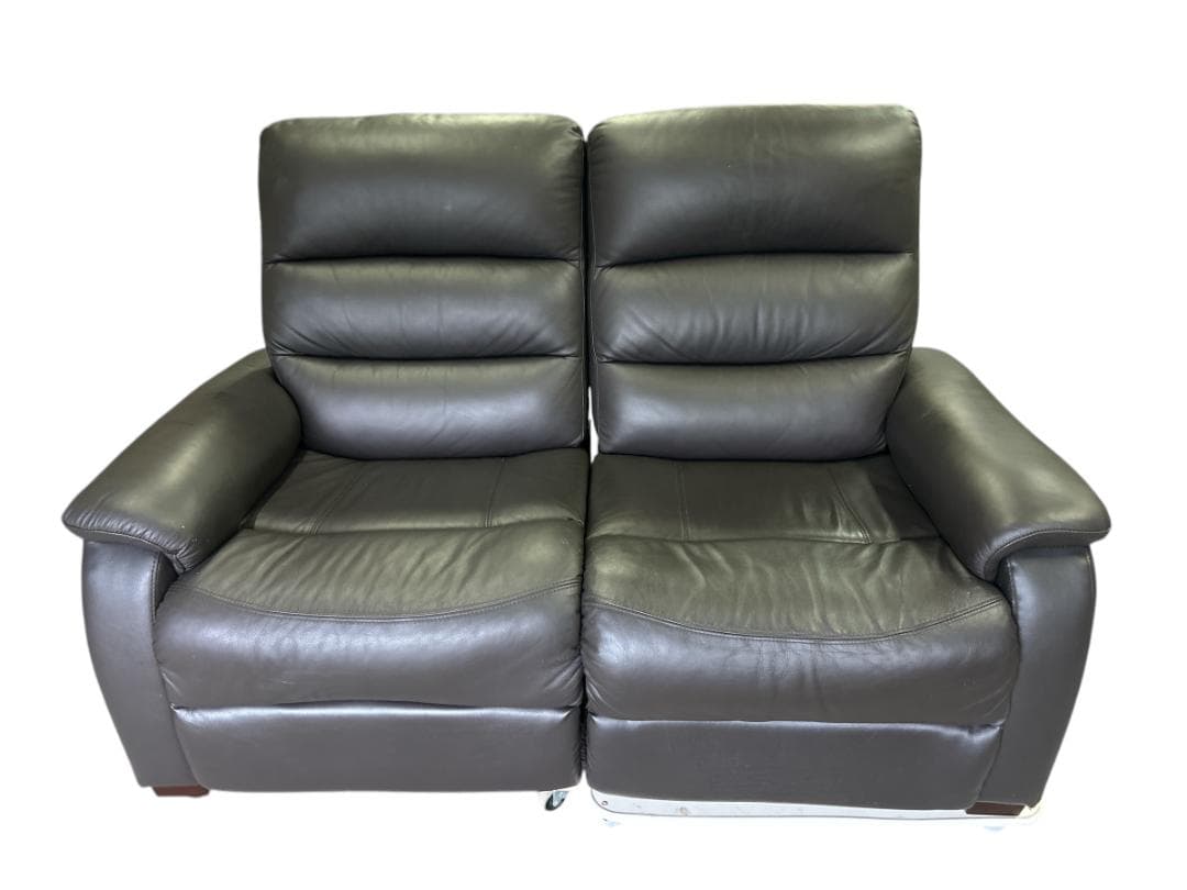 ニトリ 本革 電動リクライニングソファ Nビリーバ 2人掛け 美品