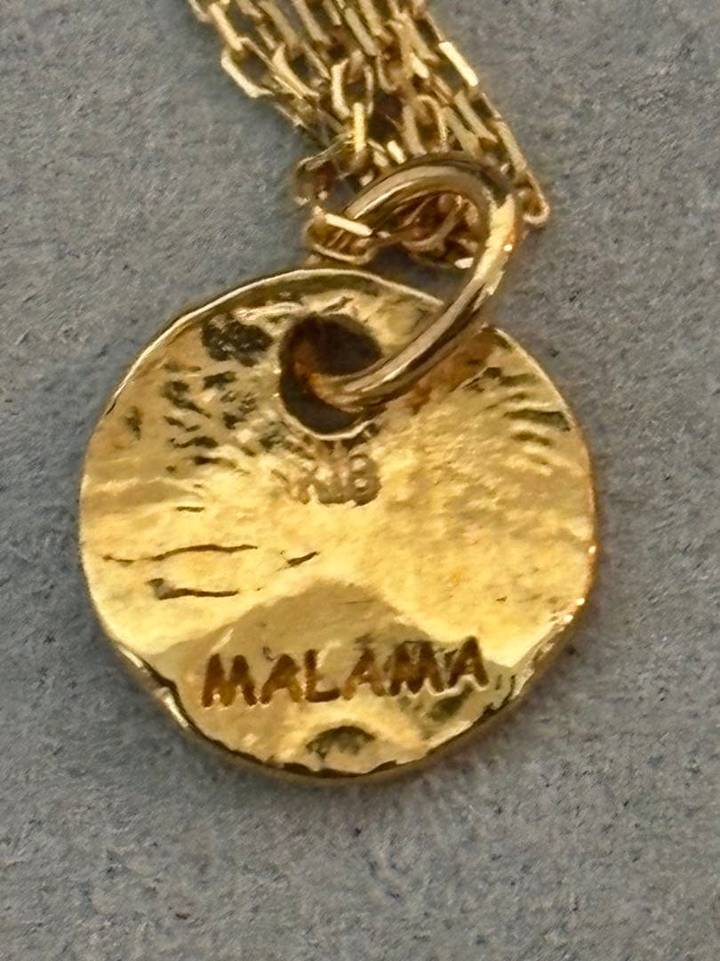 K18 ネックレス 刻印付き