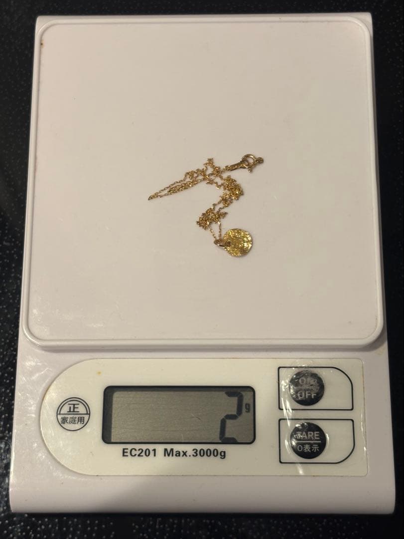 K18 ネックレス 刻印付き