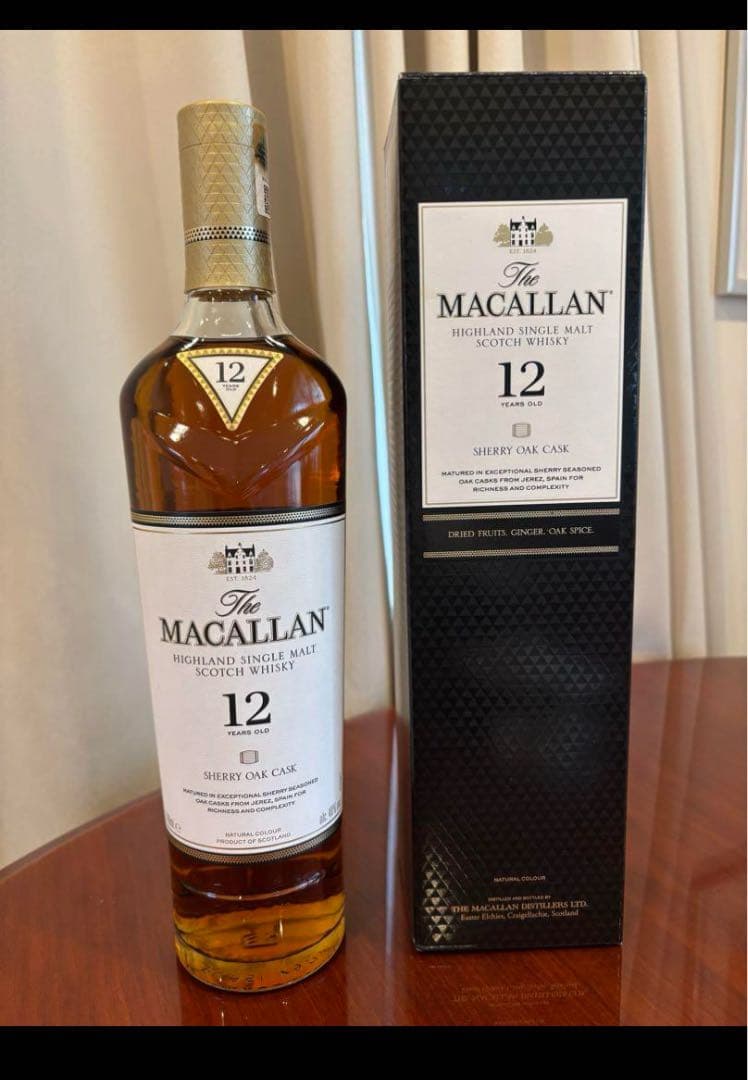 サラ　マッカラン12年　シェリーオークカスク 700ml 箱付き