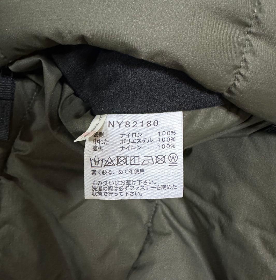 The North Face バルトロ風カラー　リバーシブルダウン カーキ×黒