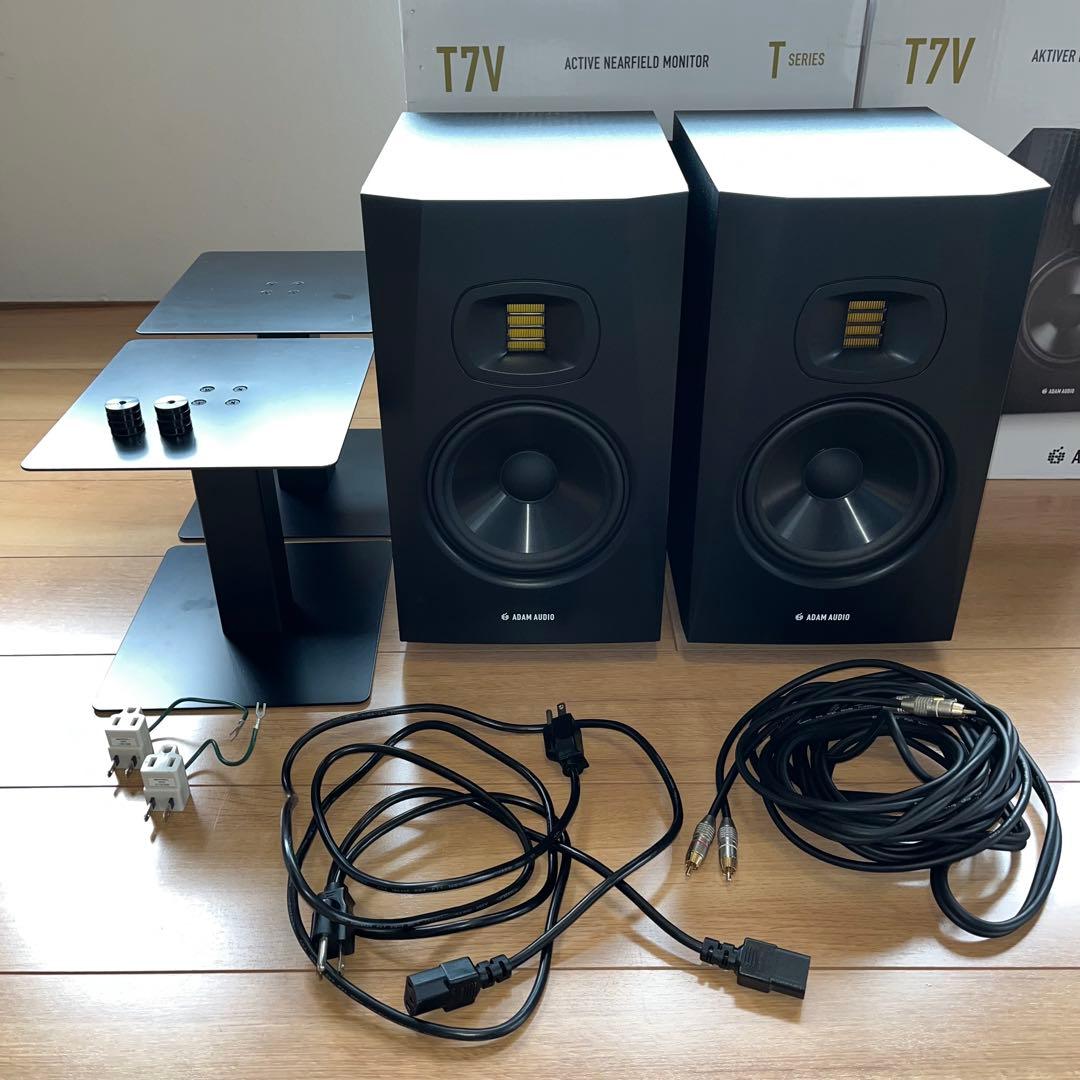 ADAM AUDIO T7V モニタースピーカー ペア ケーブル＋スタンドセット