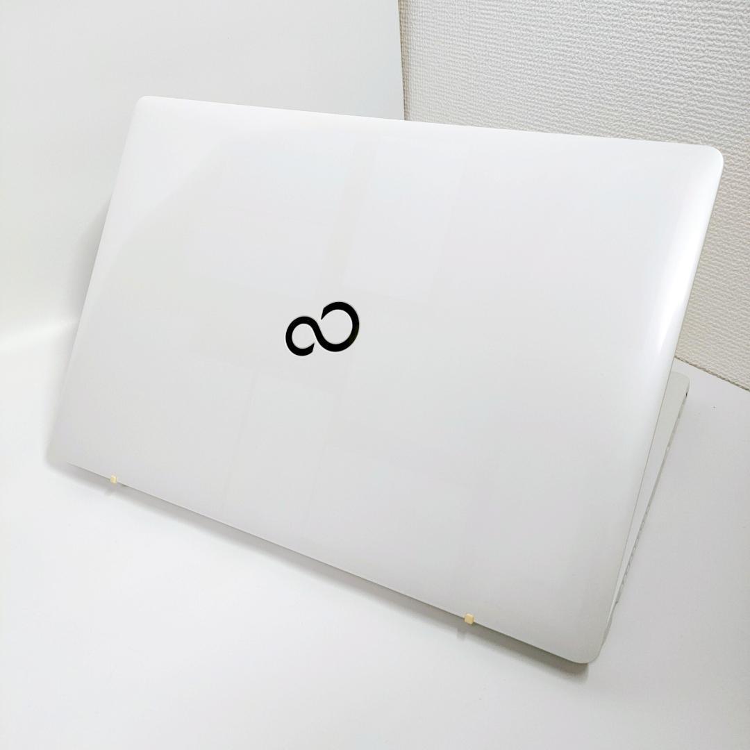 Corei7✨️Windows11 富士通 オフィス付き白ノートパソコン DVD