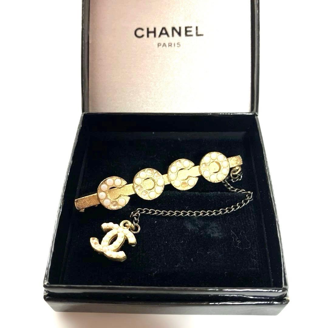 【ヴィンテージ】CHANEL シャネル ココマーク ラインストーン ブローチ