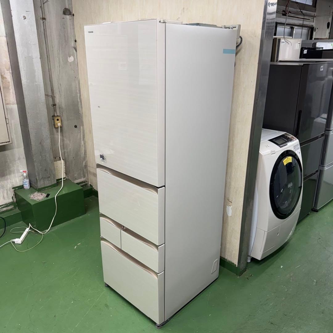 655 東芝 大型冷蔵庫 465L 400L強　家庭用　長期保証　まとめ購入割有