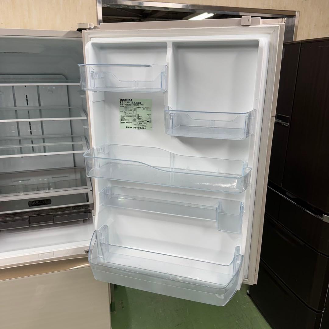 655 東芝 大型冷蔵庫 465L 400L強　家庭用　長期保証　まとめ購入割有