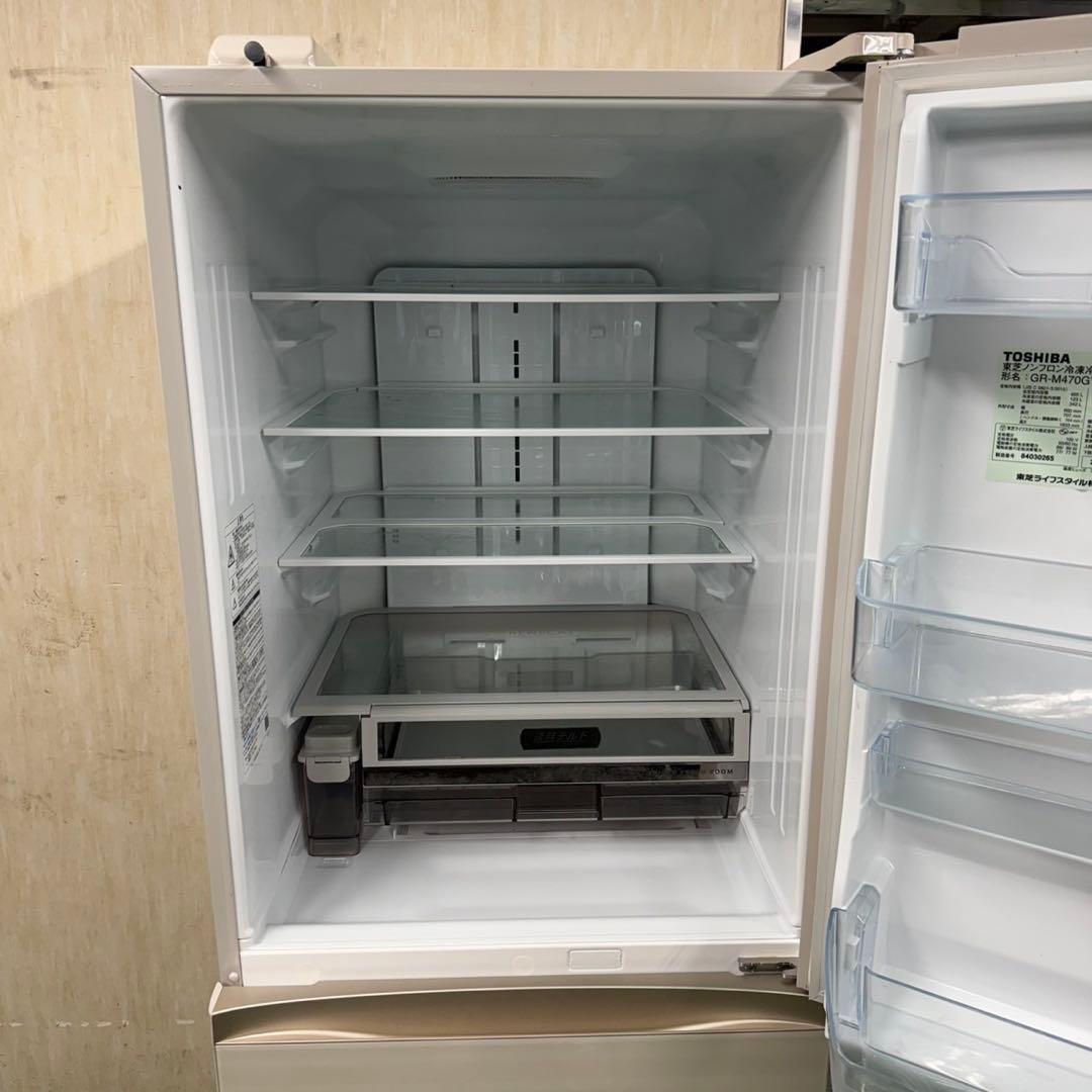 655 東芝 大型冷蔵庫 465L 400L強　家庭用　長期保証　まとめ購入割有
