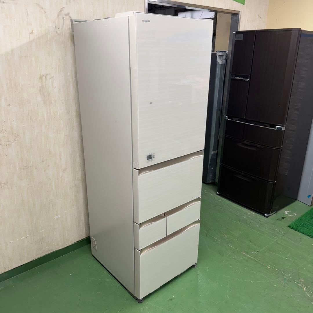 655 東芝 大型冷蔵庫 465L 400L強　家庭用　長期保証　まとめ購入割有