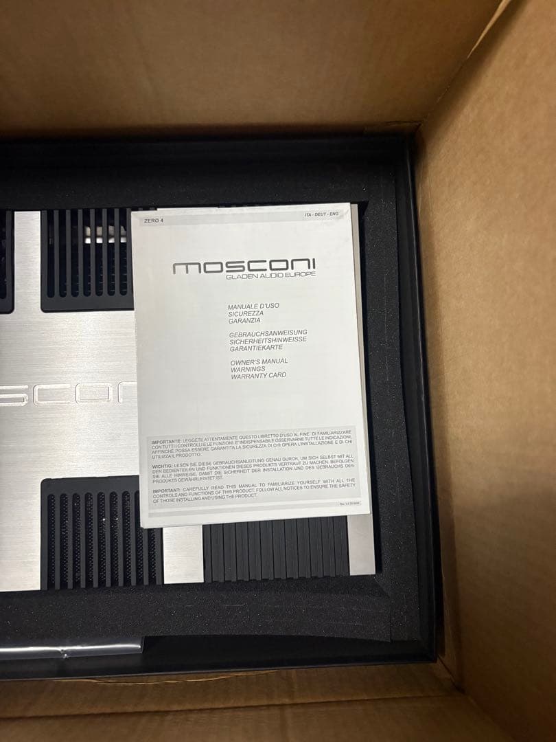c*r様 mosconi ZERO 4 アンプ
