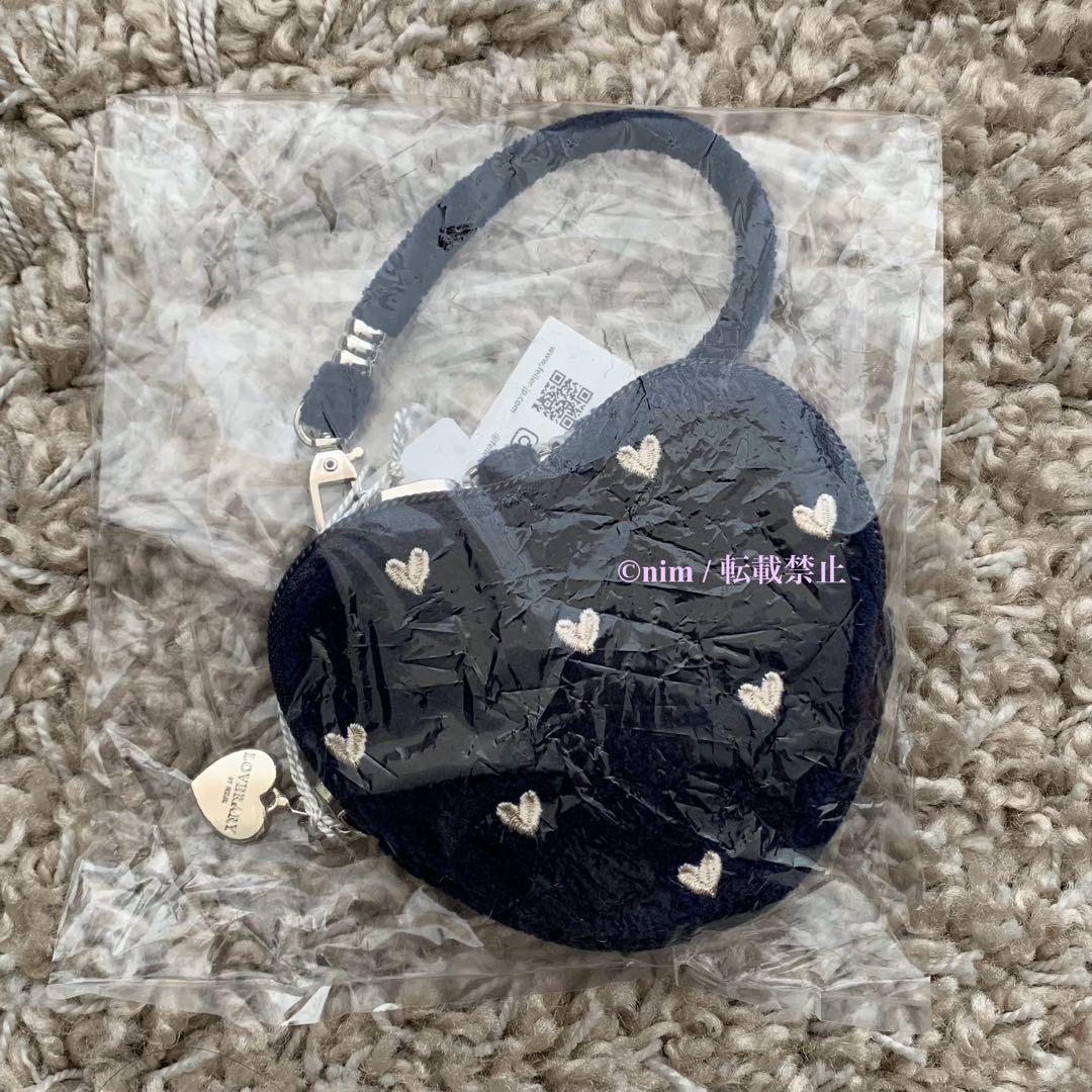 新品未開封 フェイラー ラブラリーハート ハート型ポーチ ネイビー