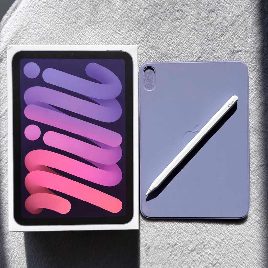 iPad mini6／64GB／Wi-Fi／Apple pencil／純正ケース