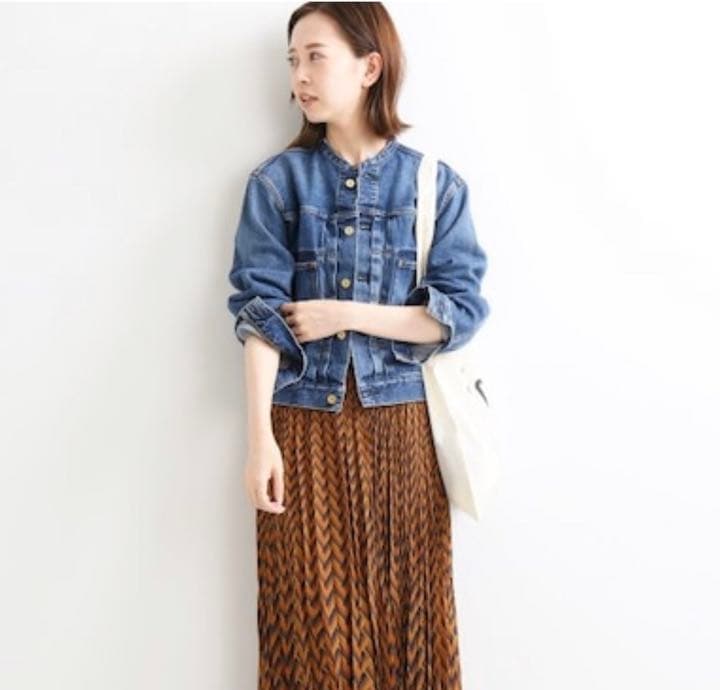 専用　IENA リメイクタック　デニムブルゾン36