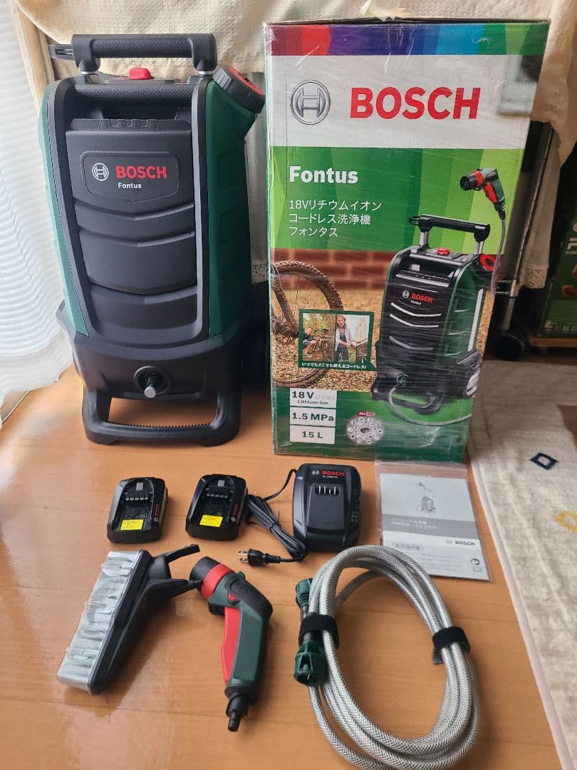 【純正バッテリー2個付き】BOSCH Fontus 高圧洗浄機