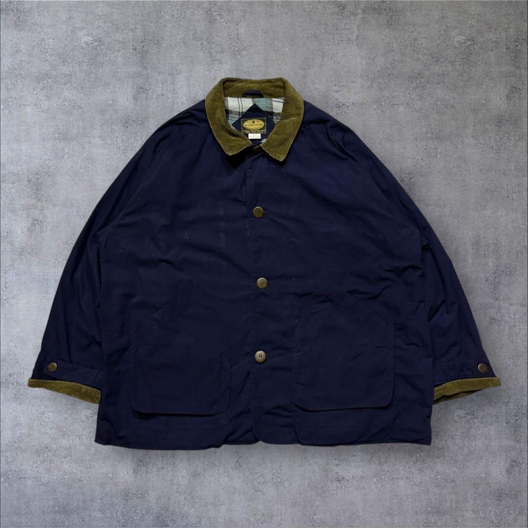 sstMcGREGOR襟コーデュロイvintageジャケットチェックライニ
